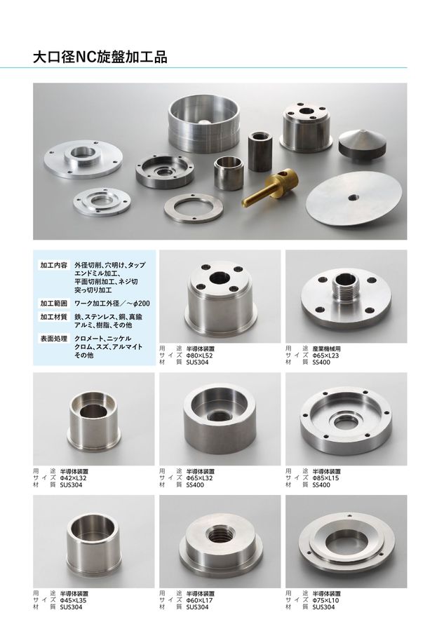 別作加工品オーダーメイド_切削加工品